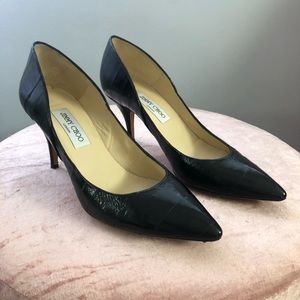 Jimmy Choo black kitten heel great condition